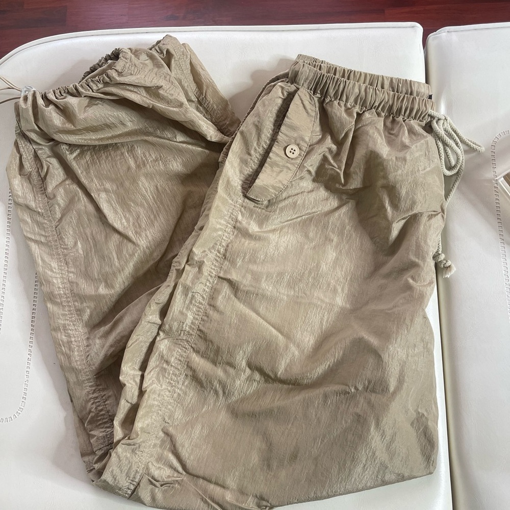Tan Drawstring Pants